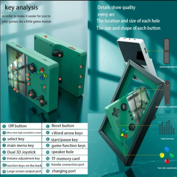 Kf-S729Cb00461D644E68De1A5B2D232Fa719 x6 3,5 zoll ips tragbare handheld spielekonsole inkl. 10000 retro spiele