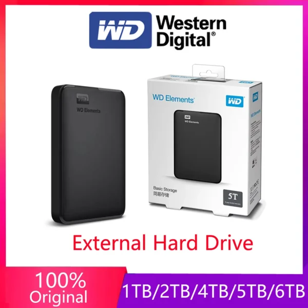 western digital wd elements tragbare hdd 2,5-zoll