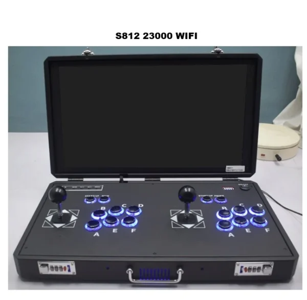 20-zoll arcade maschine pandora box h3 s812 mit 23000 spielen doppel joystick mit münz-slooter arcade konsole bartop os