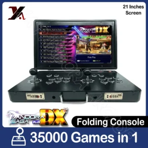 Pandora Arcade Box Videospielkonsole mit 35000 Spielen / Faltbare Mini Arcade Spielmaschine Bartop OS 720P HD-Bildschirm