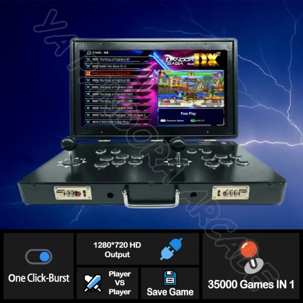 Kf-Sa9Be989Eddcb4034Ad9468D9B90Fd511F pandora arcade box videospielkonsole mit 35000 spielen / faltbare mini arcade spielmaschine bartop os 720p hd-bildschirm
