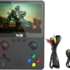x6 3,5 zoll ips tragbare handheld spielekonsole inkl. 10000 retro spiele
