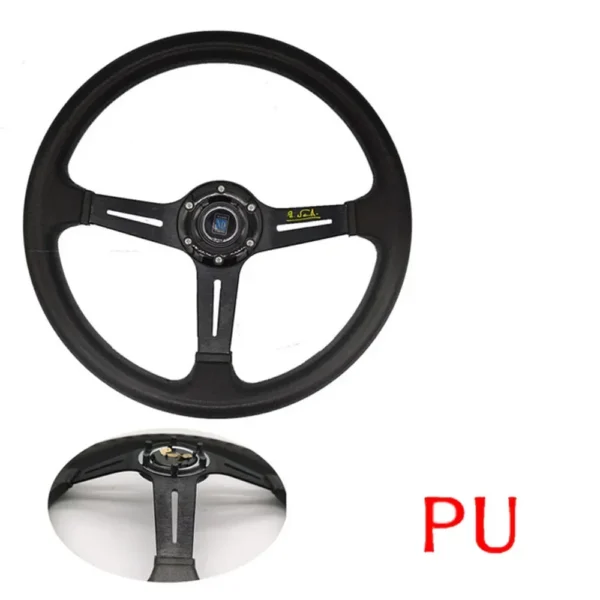 universelles 14 zoll nd pu auto rennlenkrad / sportlenkrad für drifting mit nd-logo