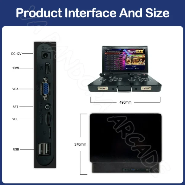 Kf-Sd37Dfbd5050D40Dbbd5A5C7A869392A0L pandora arcade box videospielkonsole mit 35000 spielen / faltbare mini arcade spielmaschine bartop os 720p hd-bildschirm