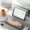 kabellose mechanische tastatur / bluetooth mini-tastatur mit 68-tasten
