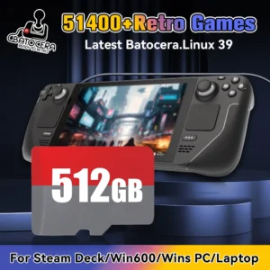 spiel tf-karte, neuestes batocera 39 os für steam deck/win 600/windows pc/handheld mit 51400+ spielen