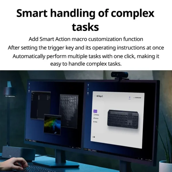 logitech mx keys s drahtlose bluetooth-tastatur