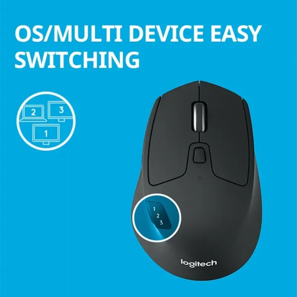 logitech m720 drahtlose bluetooth maus union effizientes komfortables gefühl