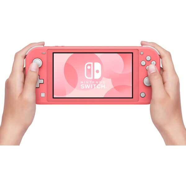 nintendo switch lite - koralle (ursprünglich mit einem us-stecker ausgestattet, inklusive eines kostenlosen eu-reiseadapters)