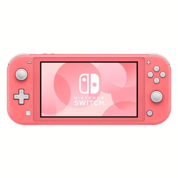 nintendo switch lite - koralle (ursprünglich mit einem us-stecker ausgestattet, inklusive eines kostenlosen eu-reiseadapters)