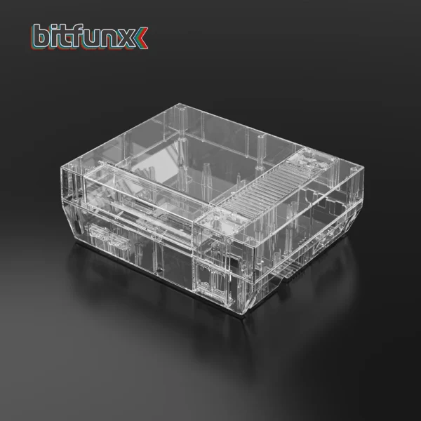 bitfunx ersatzgehäuse transparente schutzhülle für nes nintendo entertainment system konsole