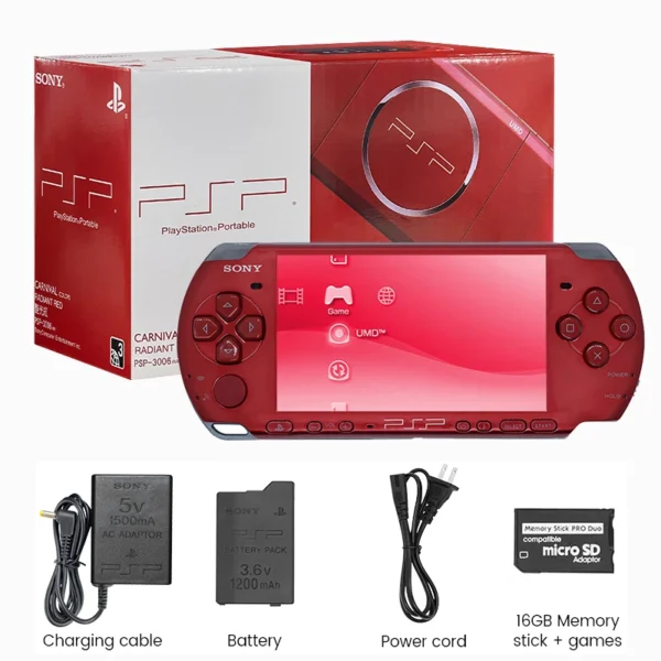 sony psp 3000 original playstation portable (psp-3006) handheld arcade game console + free games