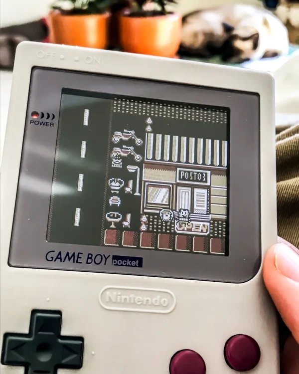 original nintendo gameboy handeld retrokonsole mit einem 2.6 zoll lcd bildschirm und extra hohe helligkeit