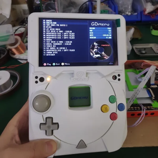sega dreamcast custom handheld konsole / gdemu oder dreamshell os