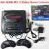 Console per videogiochi Sega MD 2 per cartucce originali Sega; opzionale: 138 in 1, 196 in 1