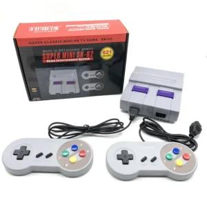 Kf-S58B85Ea17C1747148A6E23Ef8D64Aba4W retro-spielekonsole für snes spiele, retro-mini-tv-videospielkonsole mit 821 integrierten super nintendo spielen